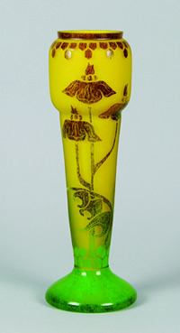 Le Verre Français cameo glass vase from Schneider Glassworks