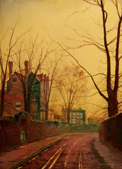 John Atkinson Grimshaw ‘Autumn Afternoon’ Oil on canvas from Haynes Fine Art of Broadway, price on application